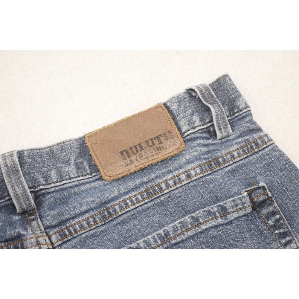 Duluth Trading Co Flex Weekender Jeans Blue Stretch Relaxed Fit Mens 34 x 33*